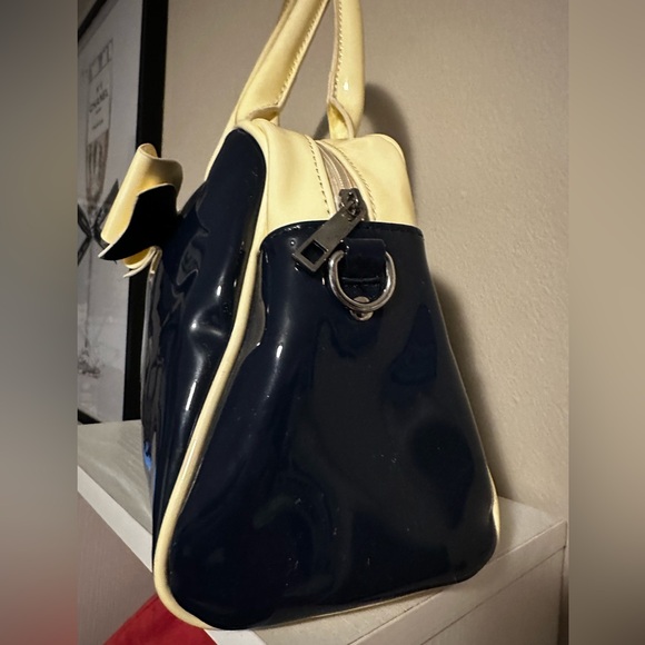 Hell Bunny - Navy Blue Bow Bag - Picture 3 of 7